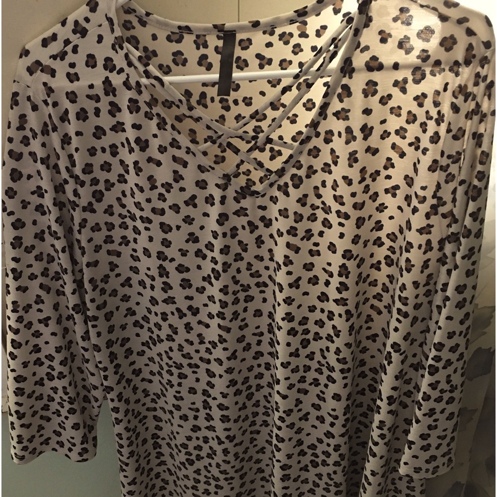 Leopard print blouse from glitzy girl